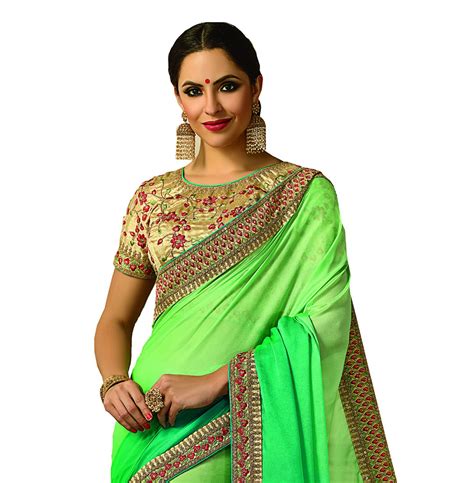 Patang International Green Silk Saree - Buy Patang International Green ...