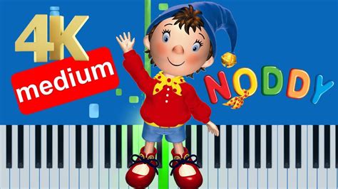 The Noddy Shop Theme Song (Slow Medium) Piano Tutorial 4K - YouTube