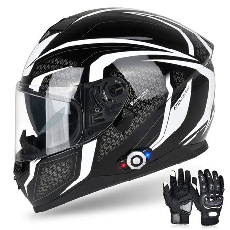 Buy Bluetooth Motorcycle Helmet FreedConn BM12 DOT Full Face Bluetooth ...