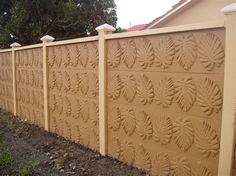 Types Of Concrete Wall Fence - Design Talk