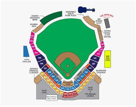 Nashville Sounds Stadium Seating, HD Png Download - kindpng