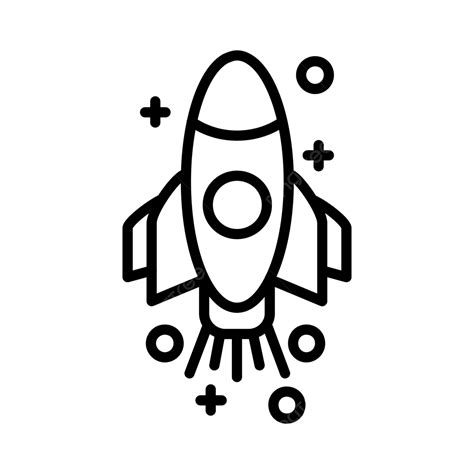 Rocket Line Icon Vector, Business, Marketing, Mission PNG and Vector with Transparent Background ...