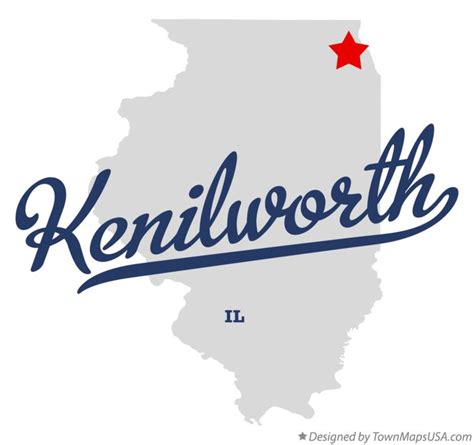 Map of Kenilworth, IL, Illinois