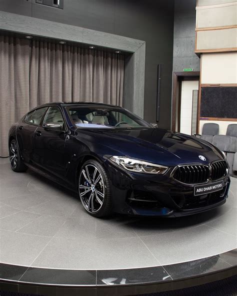 This BMW M850i Gran Coupe in Carbon Black Metallic looks stunning