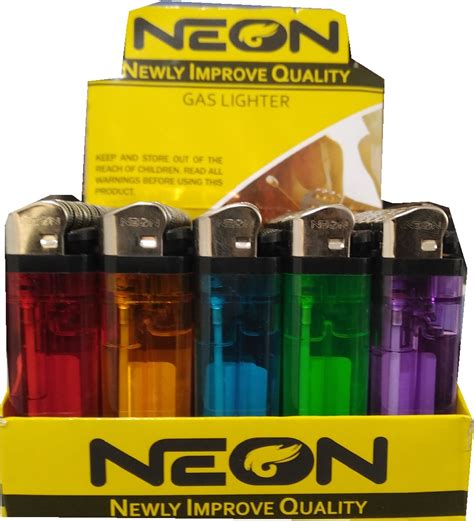 Neon Disposable Lighters 50 Count | Ballard Wholesale