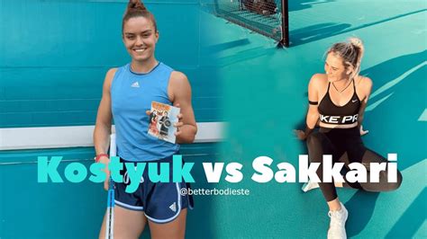 Kostyuk vs Sakkari Workout Routine - YouTube