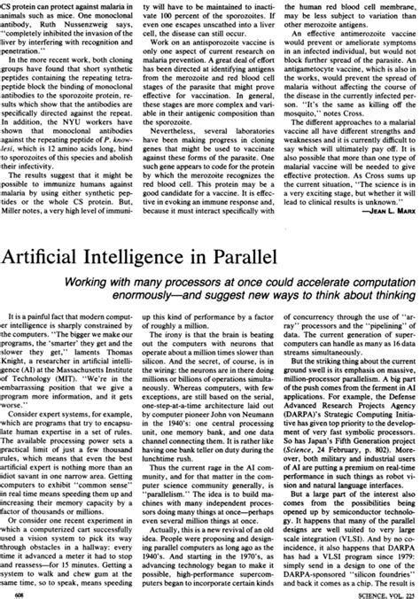 Artificial Intelligence in Parallel | Science