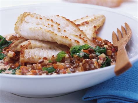 Pan-Fried Turbot on Lentils recipe | Eat Smarter USA