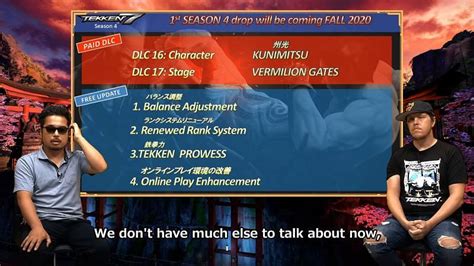 Tekken 7: Season 4 DLC character and game changes announced