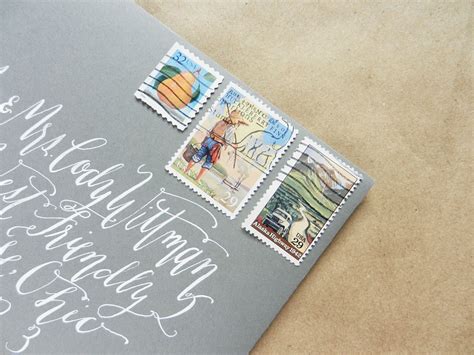 Vintage Stamp Collages on Envelopes | The Postman's Knock