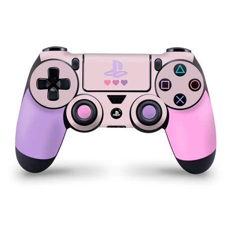 Pastel Pink & Purple Hearts PS4 Controller Skin | Ps4 controller skin ...