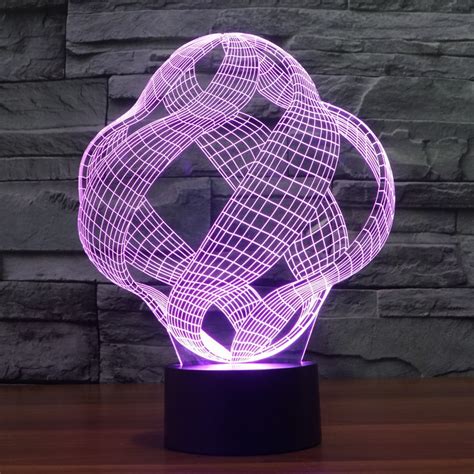 2016 new abstract colorful Nightlight LED visual 3D lamp acrylic gift lamp lamp 3D illusion desk ...