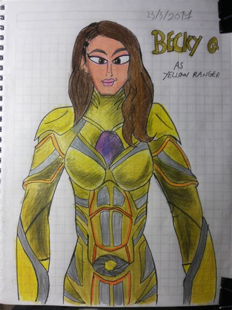 Becky G as Yellow Ranger Power Rangers movie 2017 by matiriani28 on DeviantArt