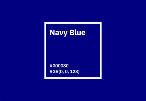 Navy Blue Color - Hex, RGB, CMYK, Pantone | Color Codes - U.S. Brand Colors