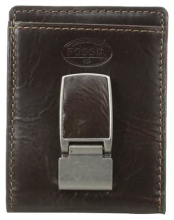 Fossil Men's Leather Quinn Money Clip Bifold Wallet | Literacy Basics