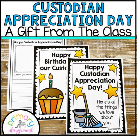 Custodian Appreciation Day Gift Idea- Custodian Birthday Gift - Primary Playground