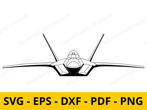 F-22 Raptor Clipart Warbird Svg Fighter Plane Svg Plane Digital ...