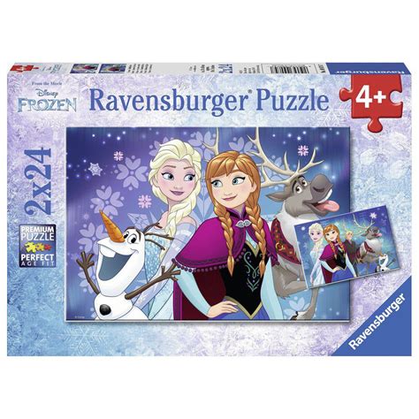 Ravensburger - Frozen - 2 x 24 Piece Puzzles - Plastic and Glass Empire ...