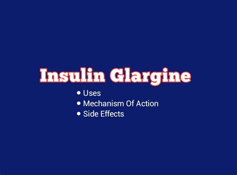 Insulin Glargine: Uses, Side Effects, Dosage | DrugsBank