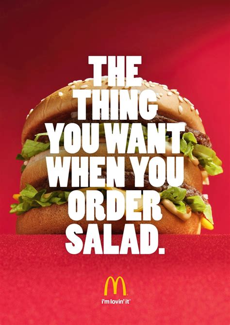 McDonald's print ad | Mcdonalds fast food, Fast food advertising, Food ...