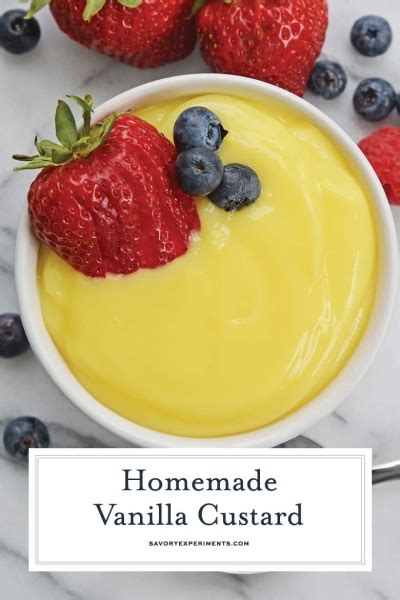 Homemade Vanilla Custard Recipe- Velvety Old Fashioned Egg Custard