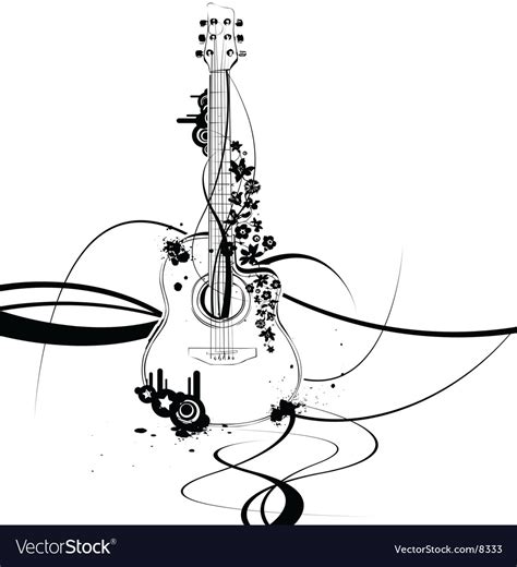 Guitar Royalty Free Vector Image - VectorStock