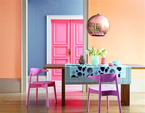 Five reasons to decorate with pink | Valspar Paint | Blue painted furniture, Hot pink wall paint ...