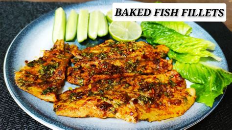 Baked Fish Fillets ll Healthy Fish Recipe - YouTube