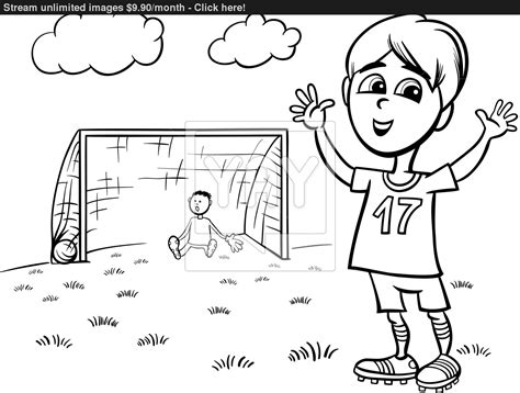 Soccer Goal Coloring Page at GetDrawings | Free download