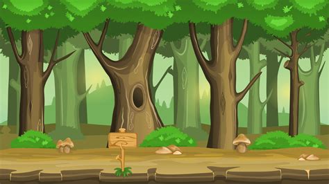 Forest Background game 2D | CartoonSmart.com
