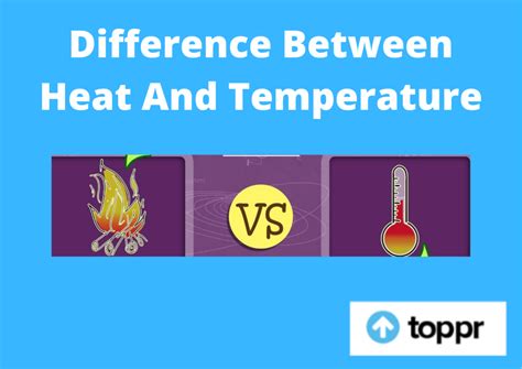 Difference Between Heat And Temperature in Tabular Form