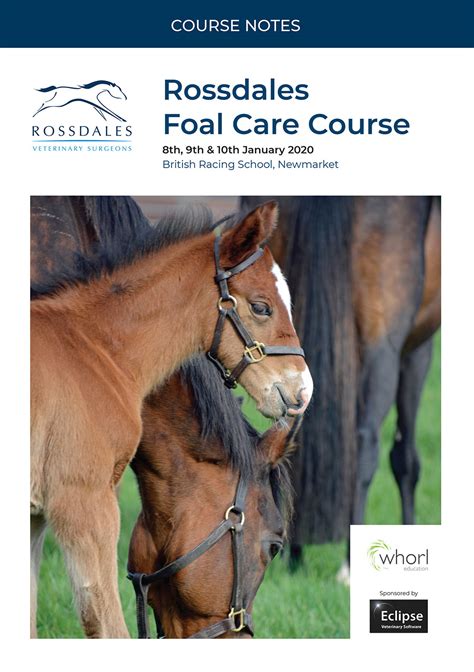 Rossdales Foal Care Course Notes 2020 | Whorl Publishing