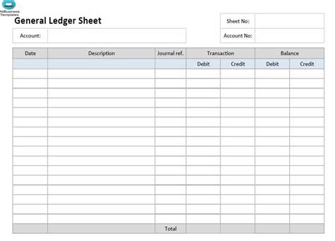 How to create an Ledger Paper Template Excel Free ? An easy way to ...