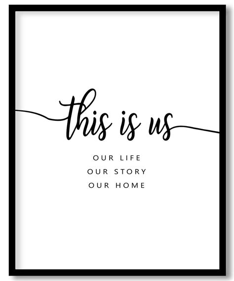 This is us - quotes, life, story, home - Wall Art, Hanging Wall Decor ...