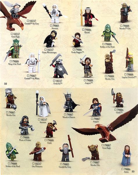 lego the lord of the rings minifigures | SG MiniFigures