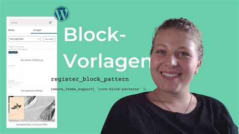 Block Patterns (Vorlagen) im Block Editor – So nutzt und erstellst du sie - YouTube