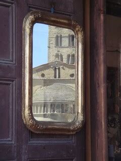 Mirror | The mirror in a shop in Piazza Grande reflects the … | Flickr