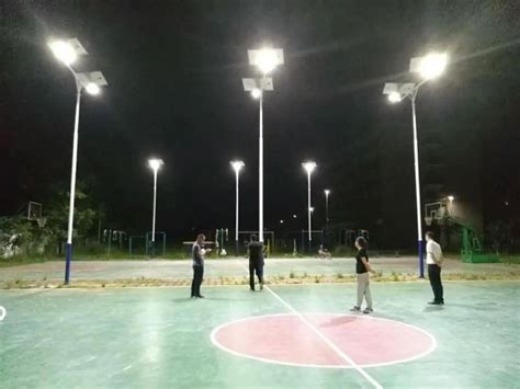 Solar Street Light for Outdoor Basketball Court Lighting | SNESOL