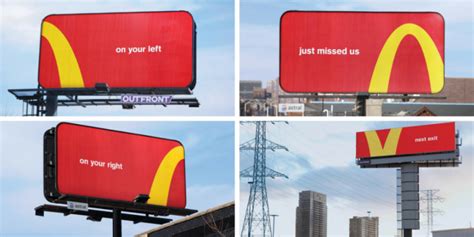 McDonald’s turns its logo into directional billboards | Famous Campaigns