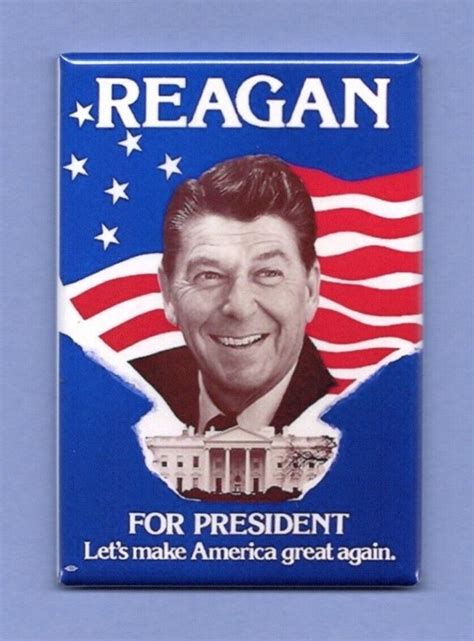 RONALD REAGAN CAMPAIGN POSTER *2X3 FRIDGE MAGNET* 1980 PRESIDENTIAL ...