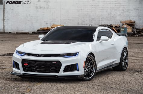 White Chevrolet Camaro ZL1 on Forgeline Flow Formed F01 Wheels ...