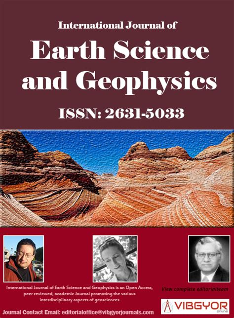 International Journal of Earth Science and Geophysics