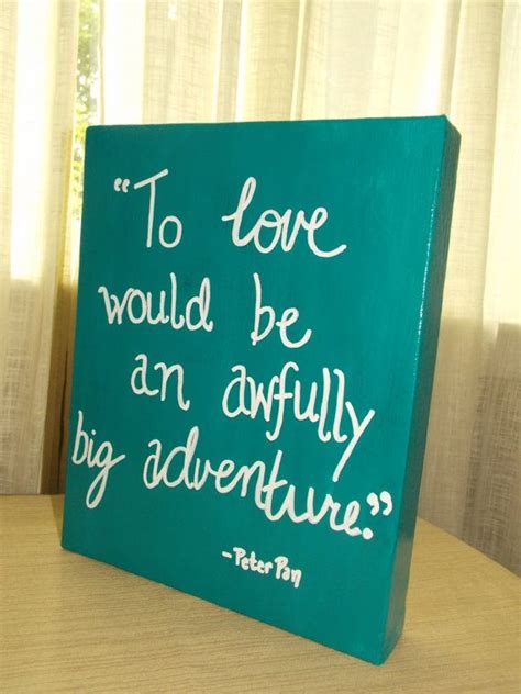 8 by 10 Canvas Painting: Peter Pan Quote | Etsy | Peter pan quotes ...