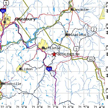 Bethlehem, New Hampshire (NH) ~ population data, races, housing & economy