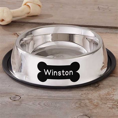 Icon Stainless Steel Personalized Dog Bowls