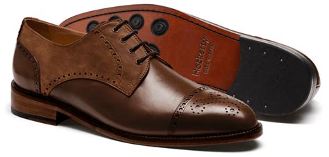 Brogues - brown leather & waxed leather