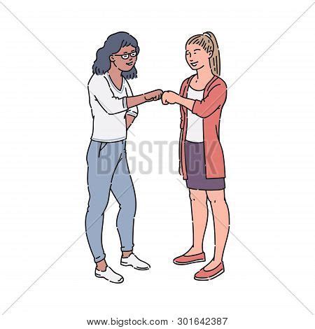 Fist Bump Cartoon