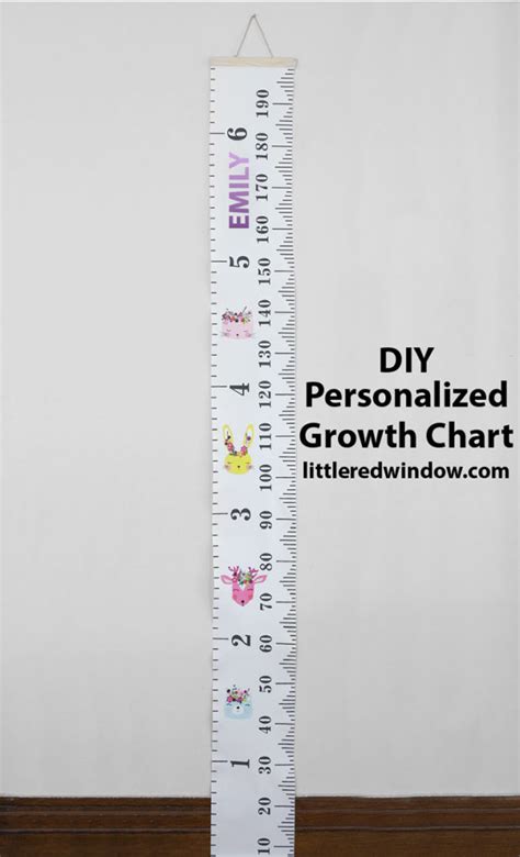 DIY Personalized Growth Chart - Little Red Window