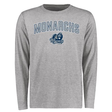 Old Dominion Monarchs Ash Proud Mascot Long Sleeve T-Shirt