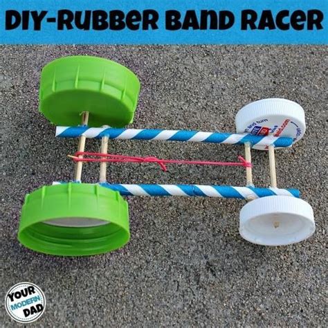 STEAM Activity – DIY Rubber Band Racer | Diy for kids, Science for kids ...